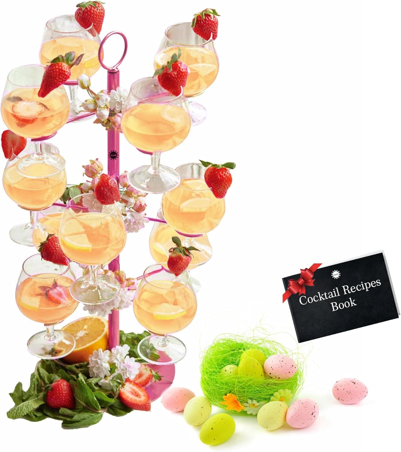 Cocktail Tree Stand For Champagne, Martini, Margarita Cups