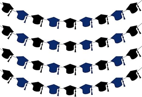 Graduation Garland - Felt Graduation Caps